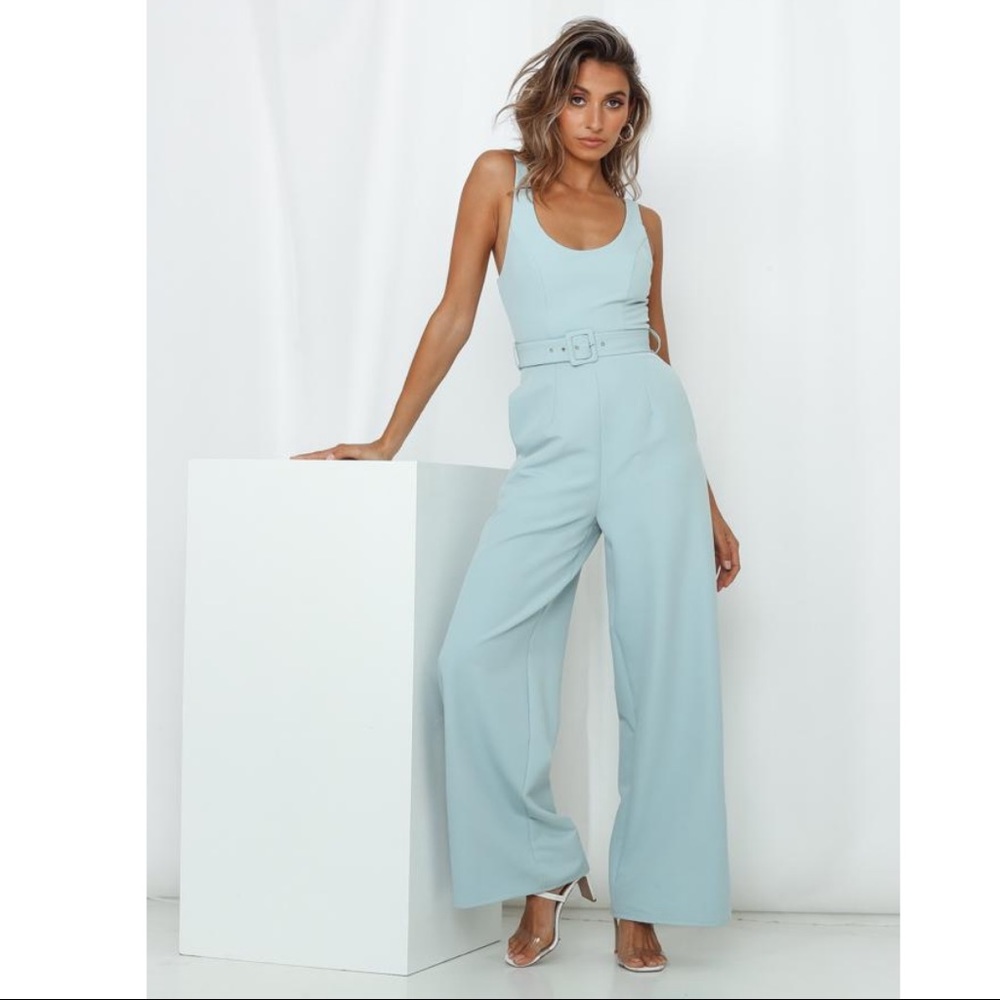 Hello Molly “Take A Sip” Retro Jumpsuit in Aqua 4